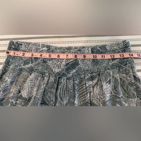 O'Neill - Flowy Green/White Palm Leaf-Print Pants - Picture 8 of 9